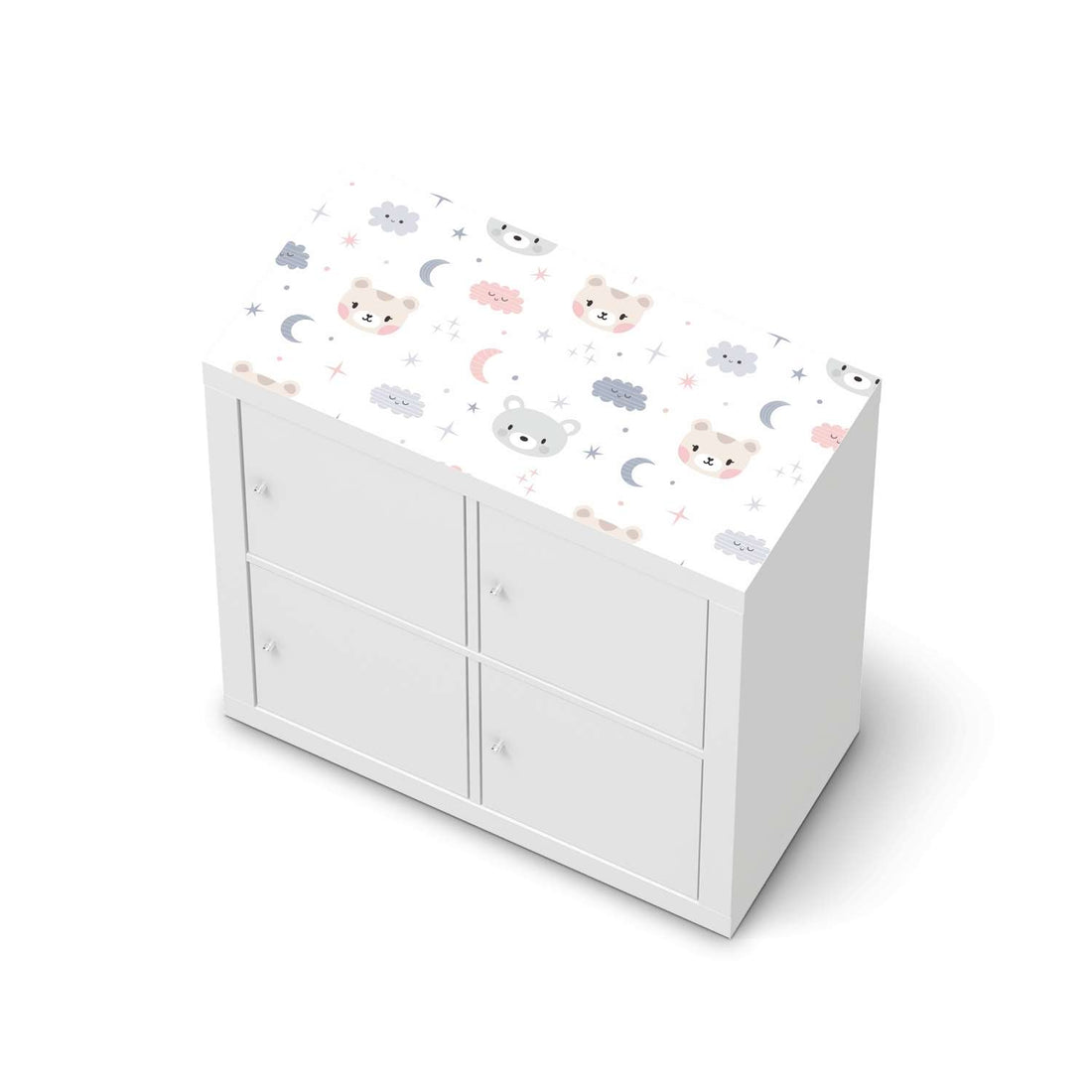 Möbelfolie Sweet Dreams - IKEA Kallax Regal [oben]  - weiss