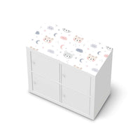Möbelfolie Sweet Dreams - IKEA Kallax Regal [oben]  - weiss