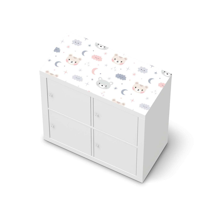 Möbelfolie Sweet Dreams - IKEA Kallax Regal [oben]  - weiss