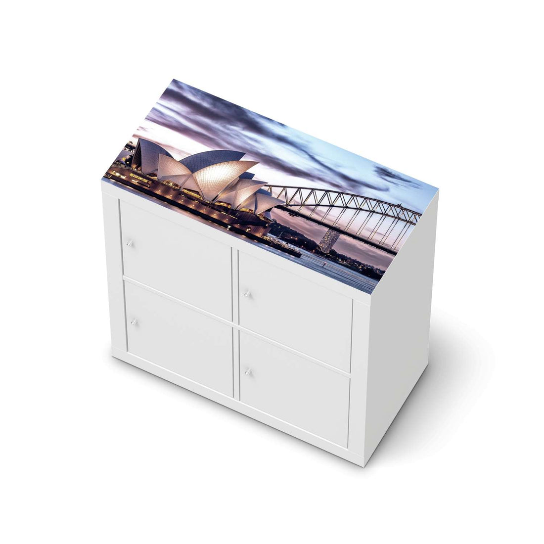 Möbelfolie Sydney - IKEA Kallax Regal [oben]  - weiss