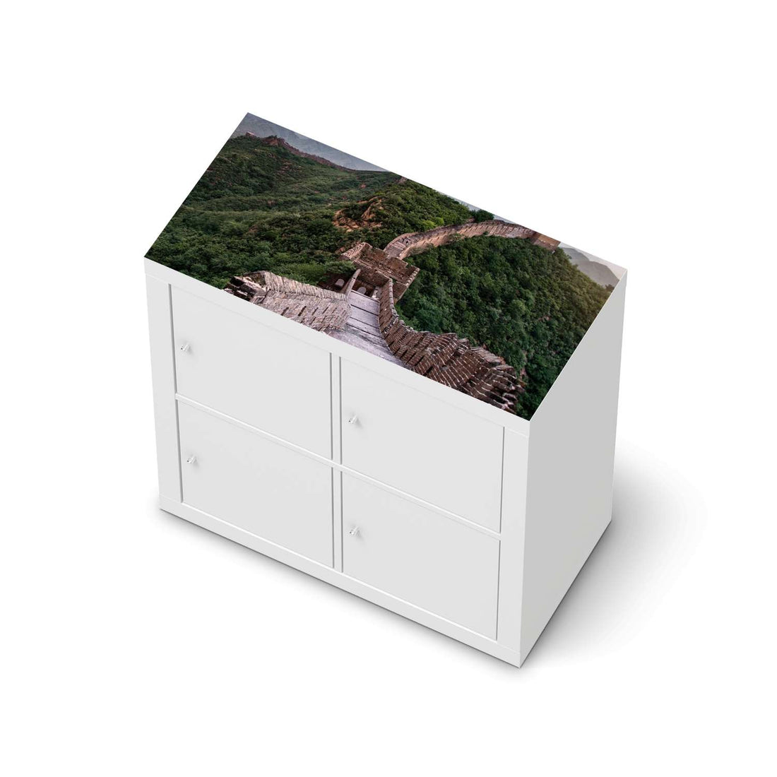 Möbelfolie The Great Wall - IKEA Kallax Regal [oben]  - weiss