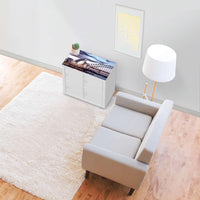 Möbelfolie Sydney - IKEA Kallax Regal [oben] - Wohnzimmer