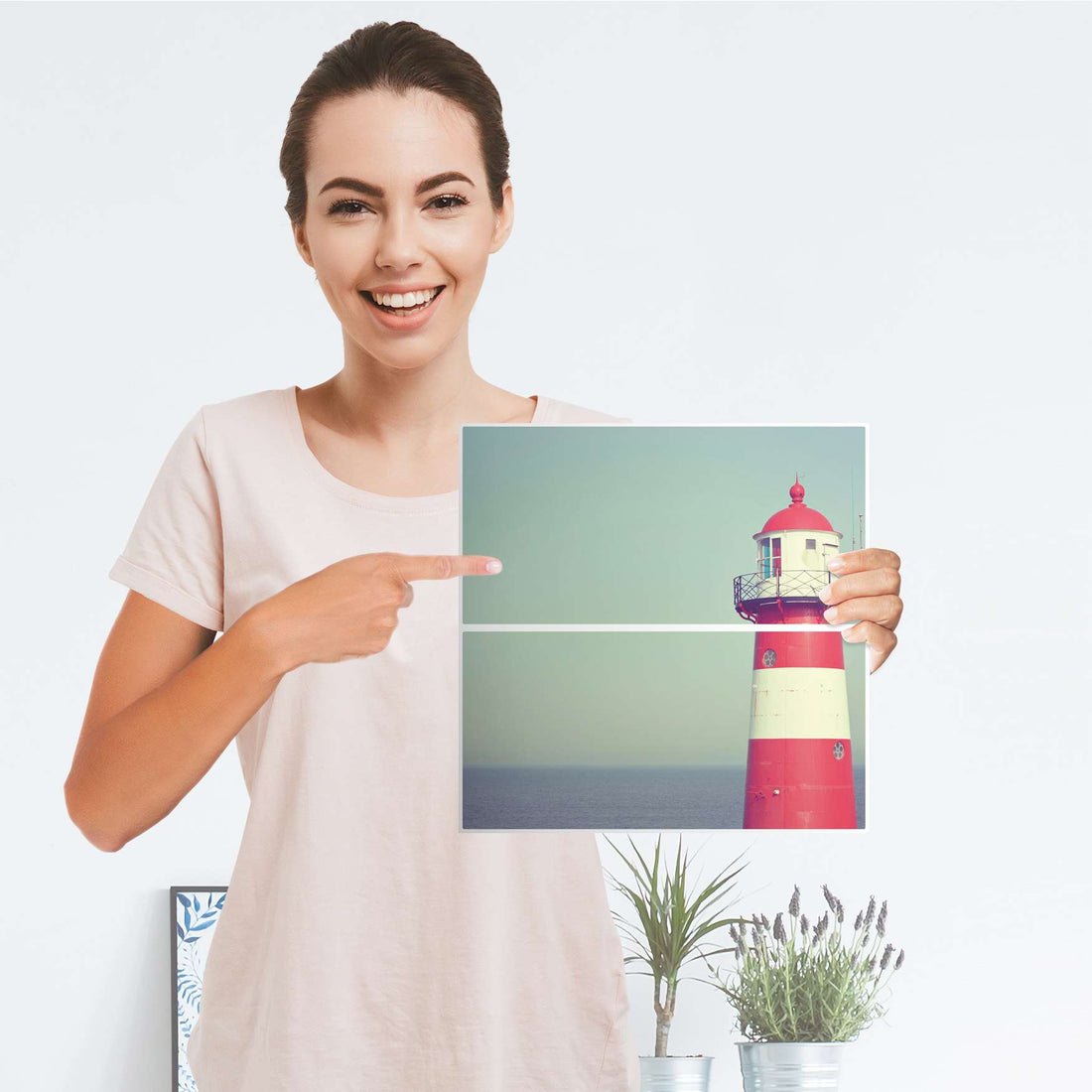 Möbelfolie Leuchtturm - IKEA Kallax Regal Schubladen - Folie
