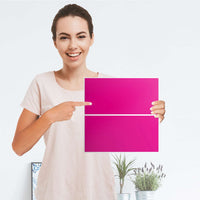 Möbelfolie Pink Dark - IKEA Kallax Regal Schubladen - Folie