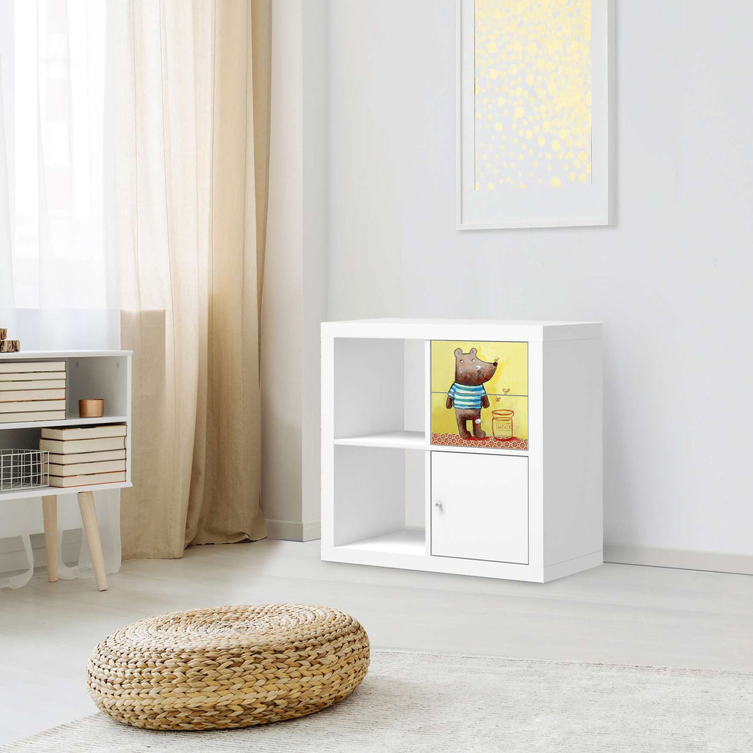 Möbelfolie Bär - IKEA Kallax Regal Schubladen - Kinderzimmer