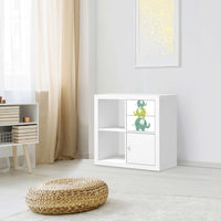 Möbelfolie Elephants - IKEA Kallax Regal Schubladen - Kinderzimmer
