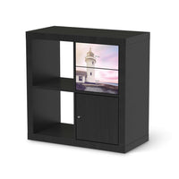 Möbelfolie Lighthouse - IKEA Kallax Regal Schubladen - schwarz