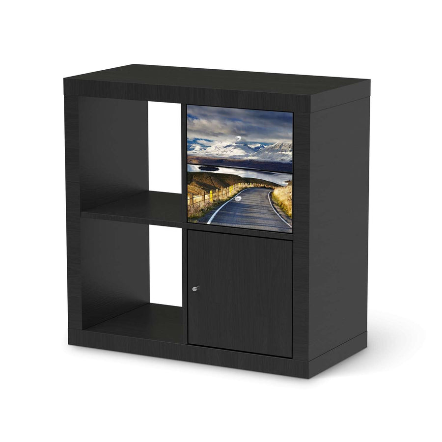 Möbelfolie New Zealand - IKEA Kallax Regal Schubladen - schwarz