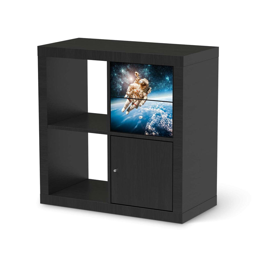 Möbelfolie Outer Space - IKEA Kallax Regal Schubladen - schwarz