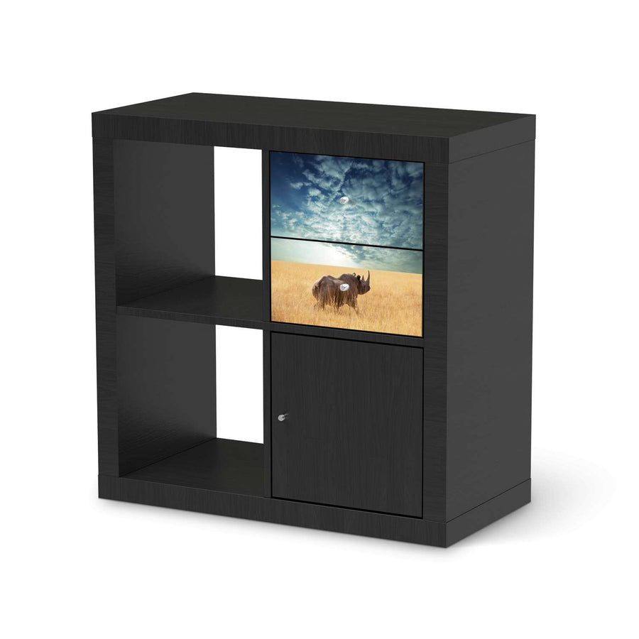 Möbelfolie Rhino - IKEA Kallax Regal Schubladen - schwarz
