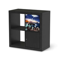 Möbelfolie Seaside - IKEA Kallax Regal Schubladen - schwarz