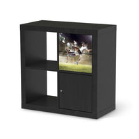 Möbelfolie Soccer - IKEA Kallax Regal Schubladen - schwarz