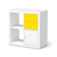 Möbelfolie Gelb Dark - IKEA Kallax Regal Schubladen  - weiss