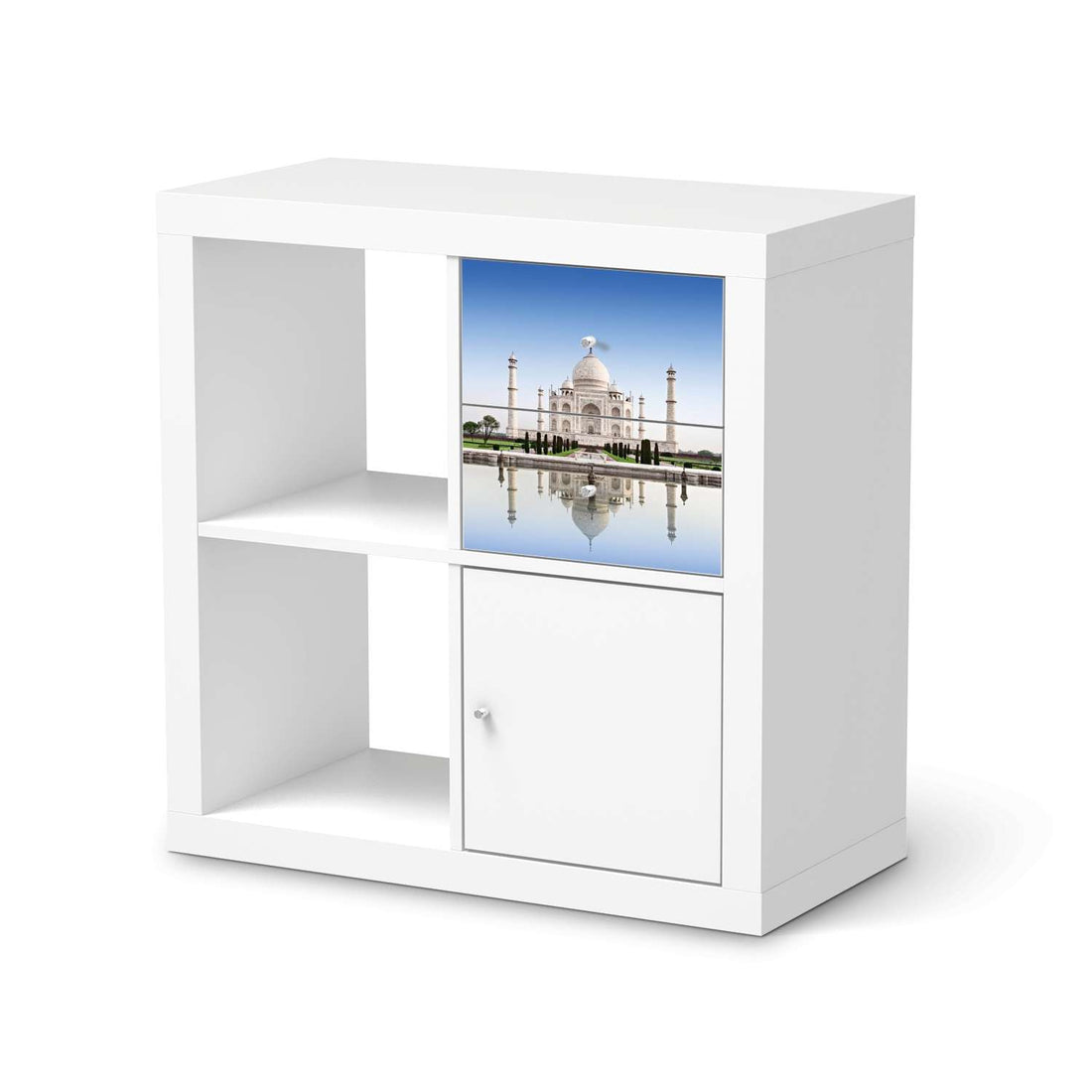 Möbelfolie Taj Mahal - IKEA Kallax Regal Schubladen  - weiss