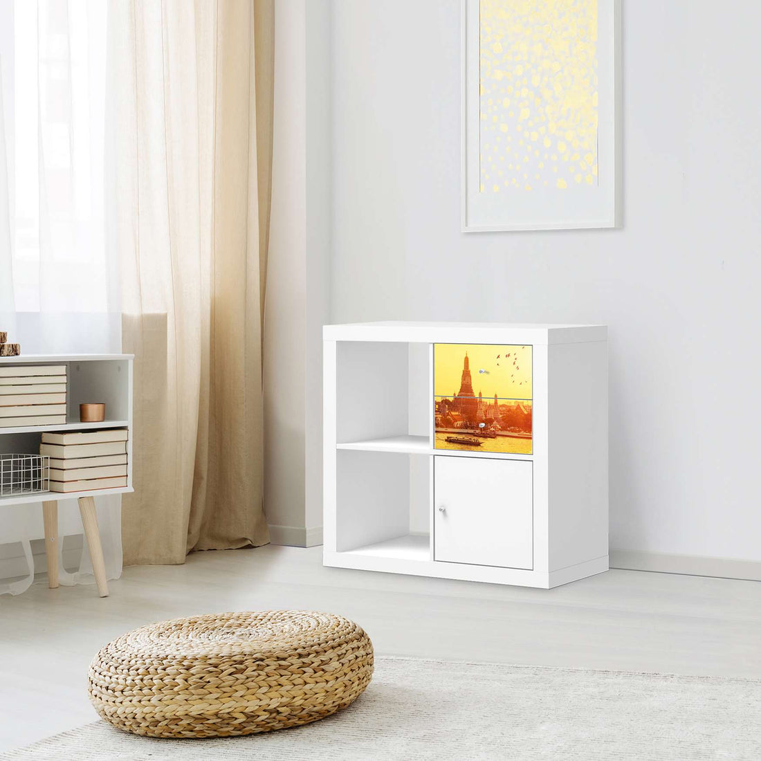 Möbelfolie Bangkok Sunset - IKEA Kallax Regal Schubladen - Wohnzimmer