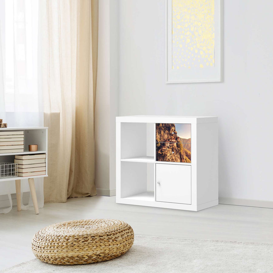 Möbelfolie Bhutans Paradise - IKEA Kallax Regal Schubladen - Wohnzimmer