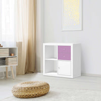Möbelfolie Flieder Light - IKEA Kallax Regal Schubladen - Wohnzimmer