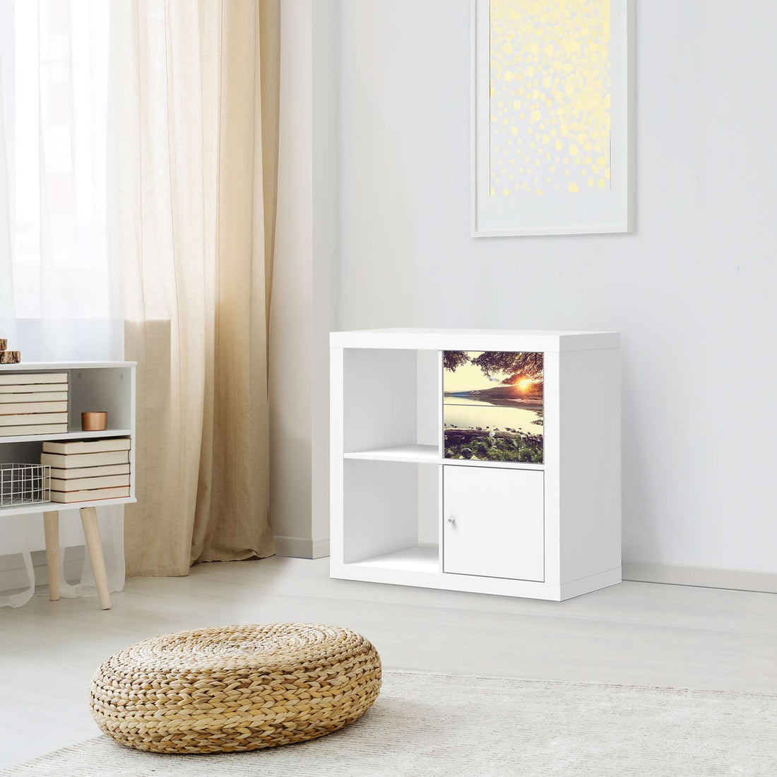 Möbelfolie Seaside Dreams - IKEA Kallax Regal Schubladen - Wohnzimmer