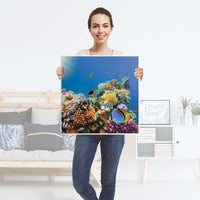 Möbelfolie Coral Reef - IKEA Lack Tisch 55x55 cm - Folie