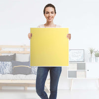 Möbelfolie Gelb Light - IKEA Lack Tisch 55x55 cm - Folie