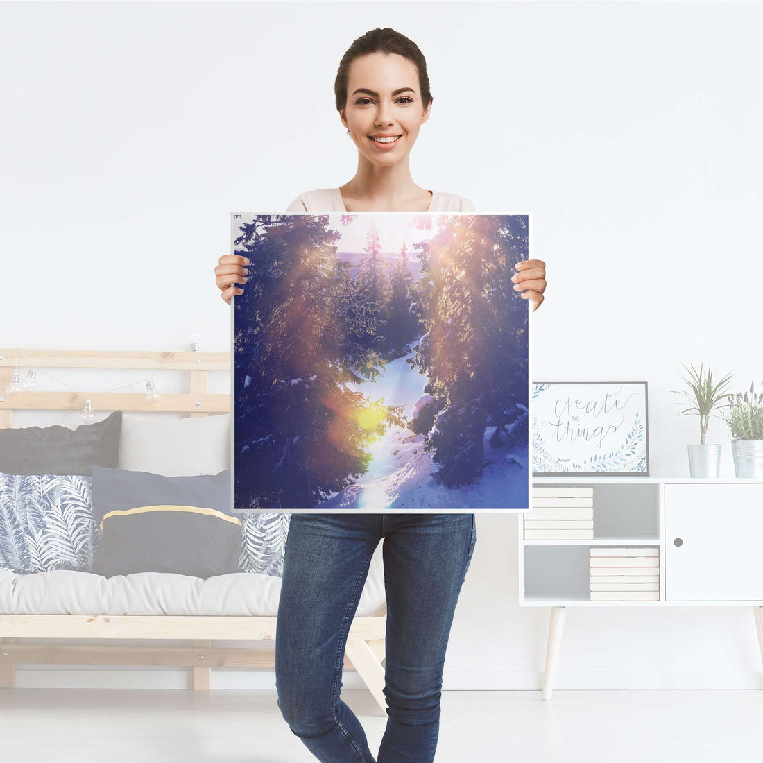 Möbelfolie Lichtflut - IKEA Lack Tisch 55x55 cm - Folie