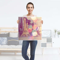 Möbelfolie Paris - IKEA Lack Tisch 55x55 cm - Folie