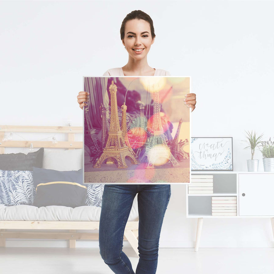 Möbelfolie Paris - IKEA Lack Tisch 55x55 cm - Folie
