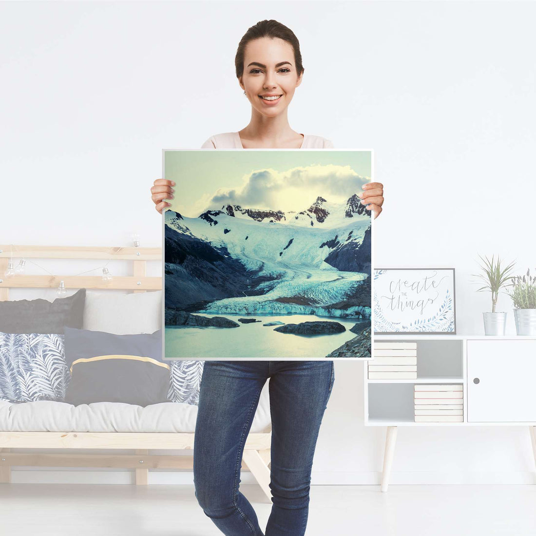 Möbelfolie Patagonia - IKEA Lack Tisch 55x55 cm - Folie