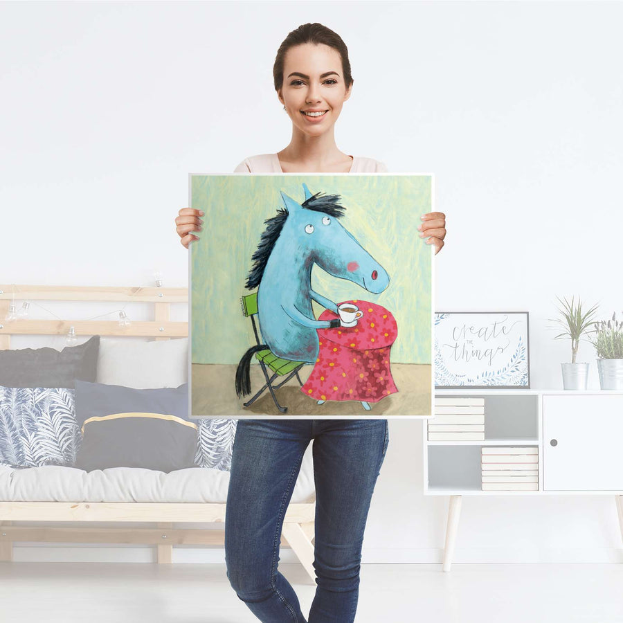 Möbelfolie Pferd - IKEA Lack Tisch 55x55 cm - Folie