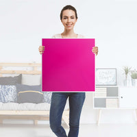 Möbelfolie Pink Dark - IKEA Lack Tisch 55x55 cm - Folie