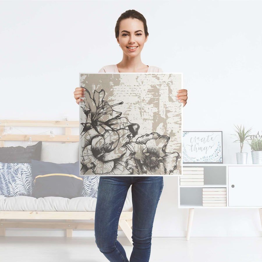 Möbelfolie Styleful Vintage 1 - IKEA Lack Tisch 55x55 cm - Folie