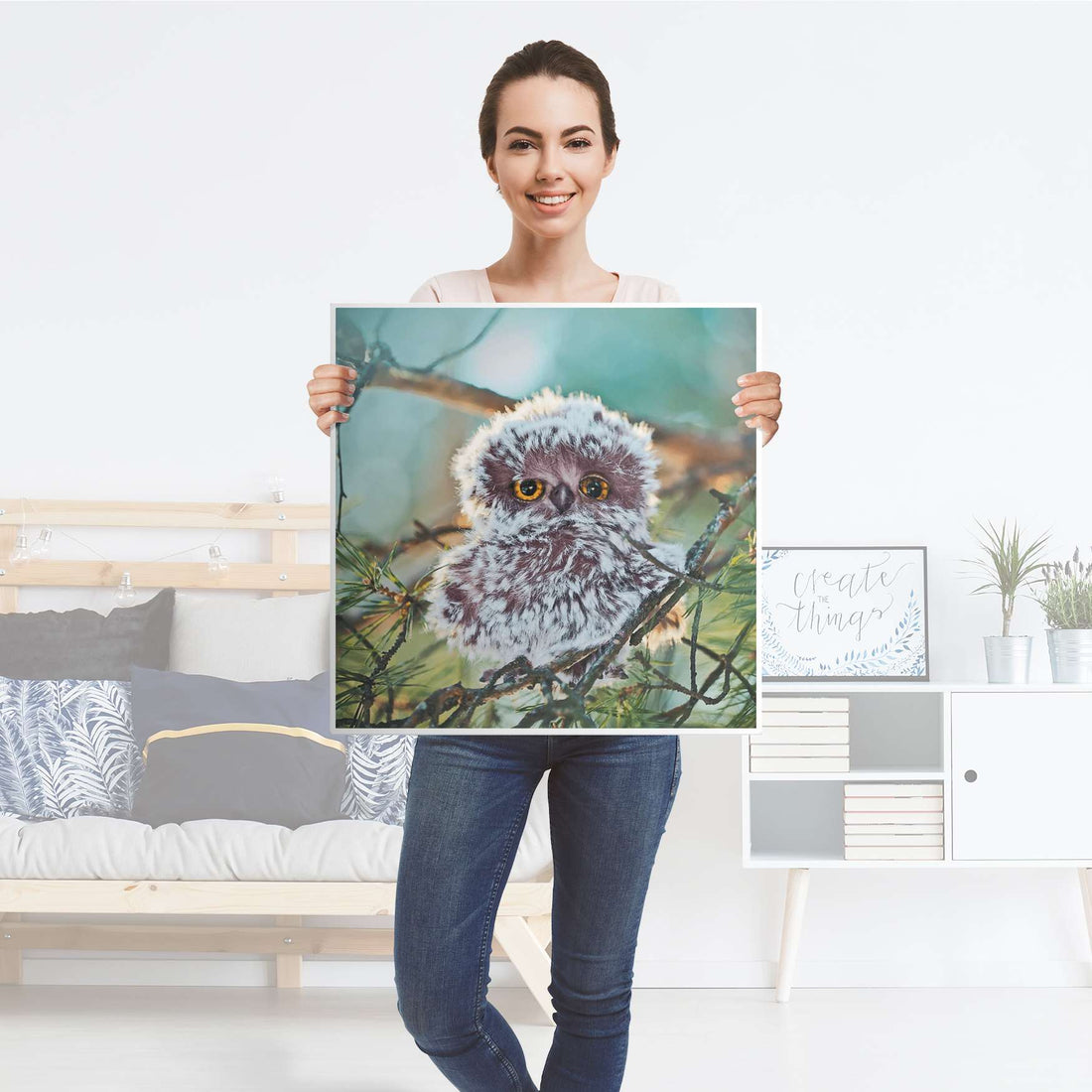 Möbelfolie Wuschel - IKEA Lack Tisch 55x55 cm - Folie