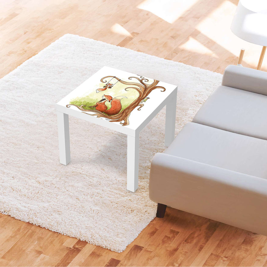 Möbelfolie Füchse - IKEA Lack Tisch 55x55 cm - Kinderzimmer