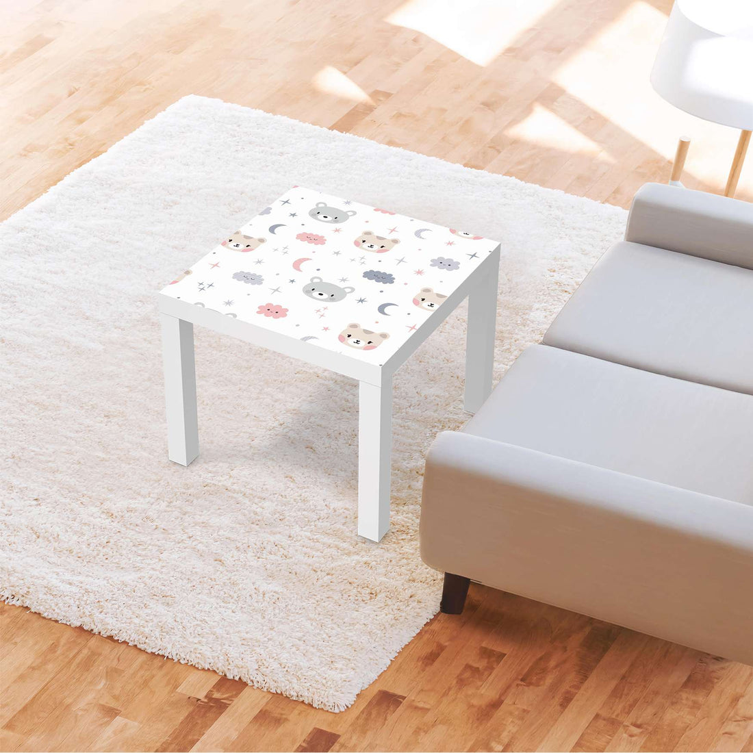 Möbelfolie Sweet Dreams - IKEA Lack Tisch 55x55 cm - Kinderzimmer