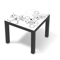Möbelfolie Atomic 1 - IKEA Lack Tisch 55x55 cm - schwarz