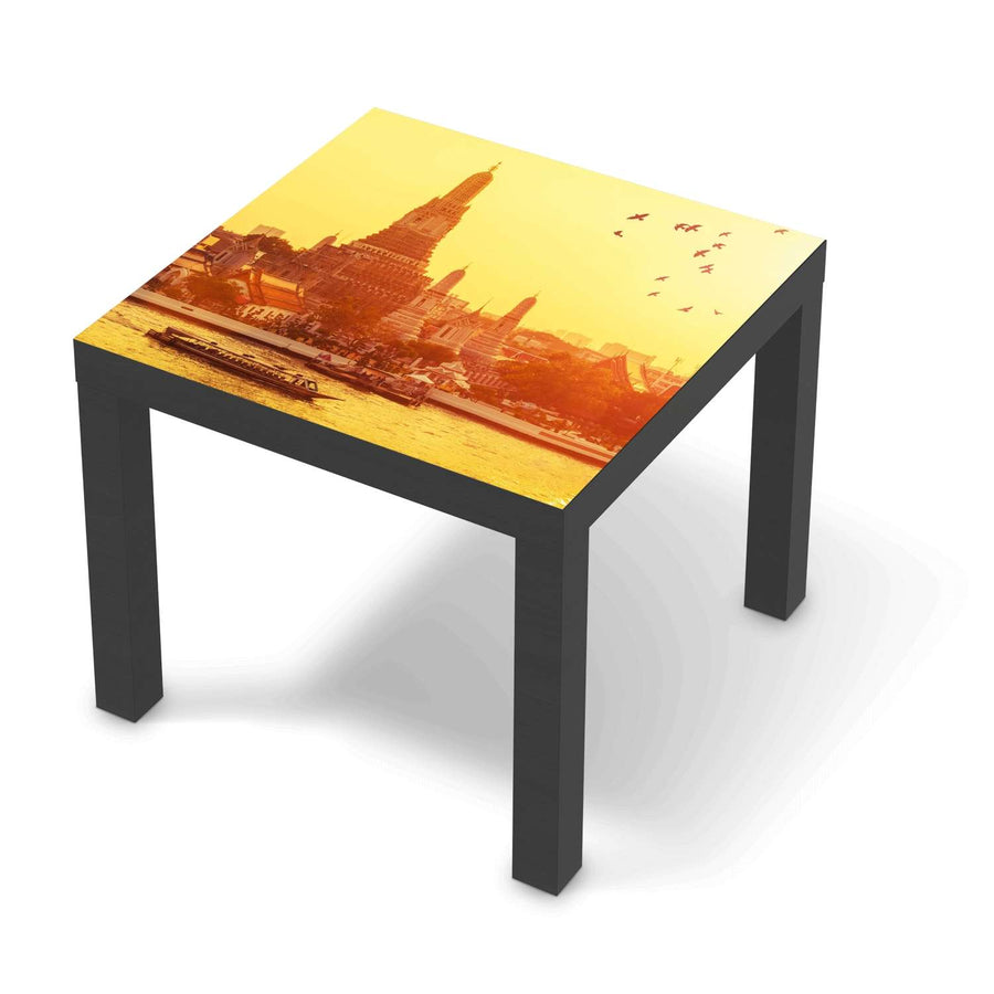 Möbelfolie Bangkok Sunset - IKEA Lack Tisch 55x55 cm - schwarz