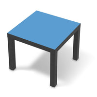 Möbelfolie Blau Light - IKEA Lack Tisch 55x55 cm - schwarz