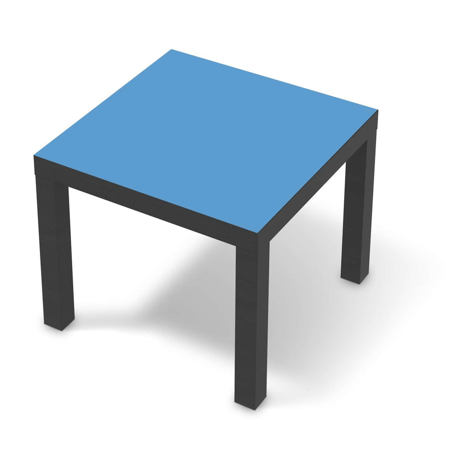 Möbelfolie Blau Light - IKEA Lack Tisch 55x55 cm - schwarz