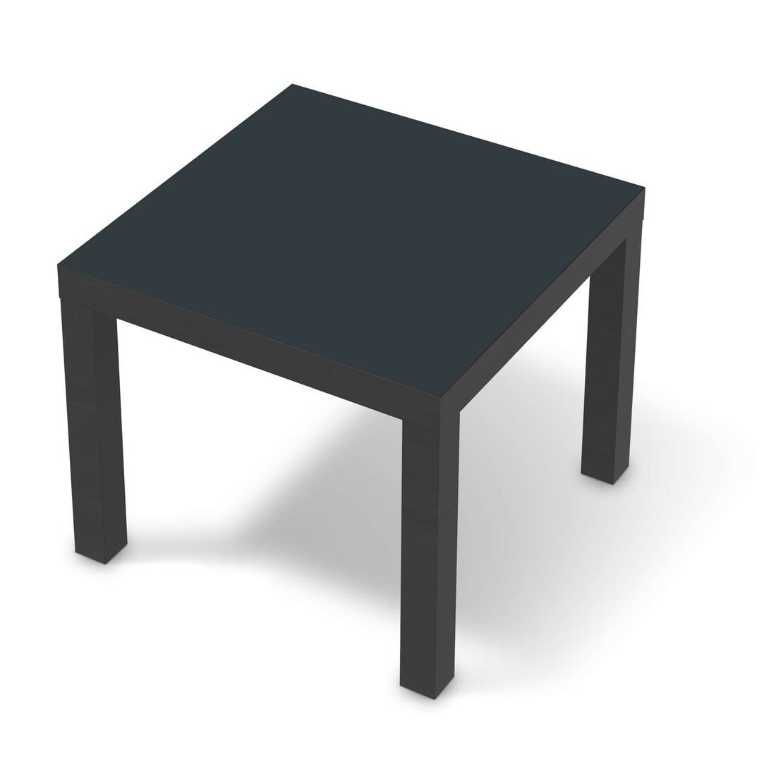 Möbelfolie Blaugrau Dark - IKEA Lack Tisch 55x55 cm - schwarz