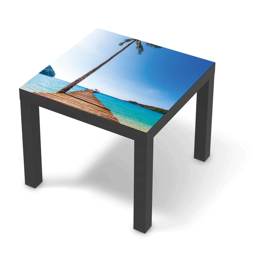 Möbelfolie Caribbean - IKEA Lack Tisch 55x55 cm - schwarz