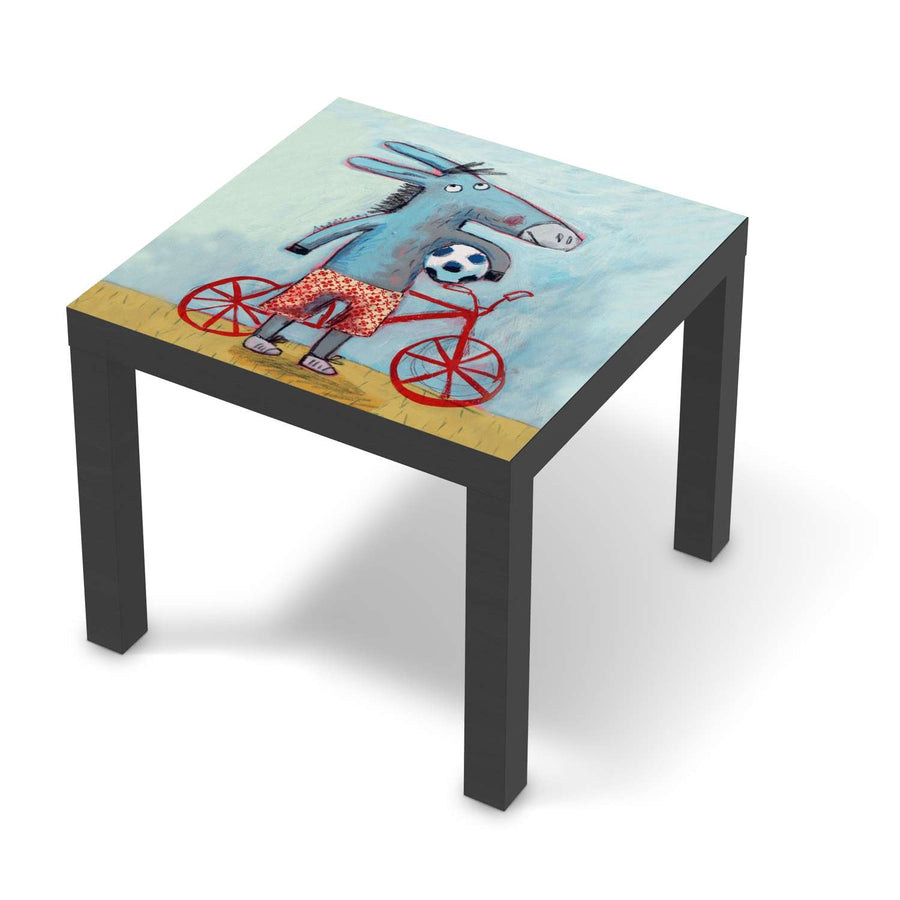 Möbelfolie Esel - IKEA Lack Tisch 55x55 cm - schwarz