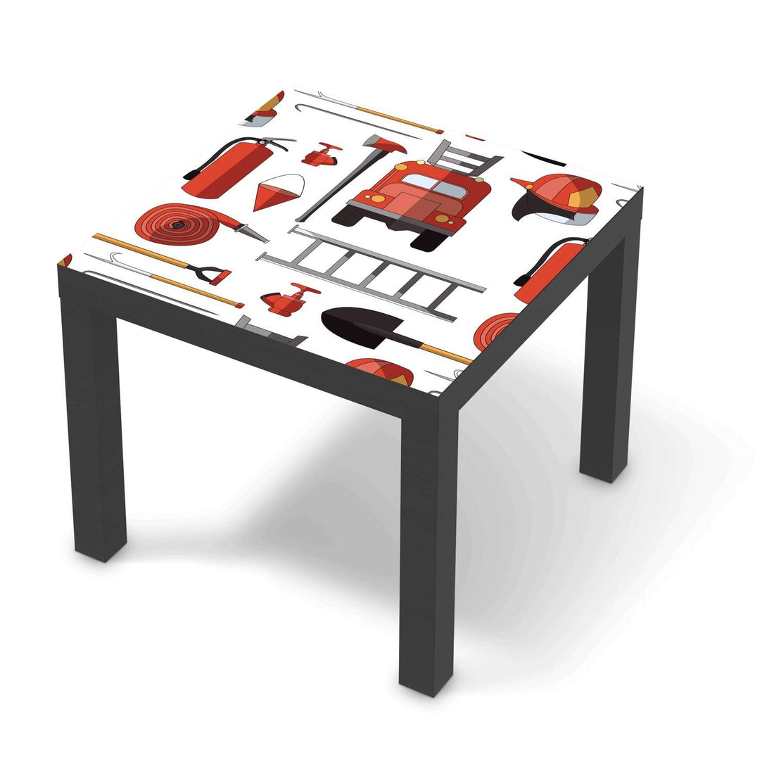 Möbelfolie Firefighter - IKEA Lack Tisch 55x55 cm - schwarz
