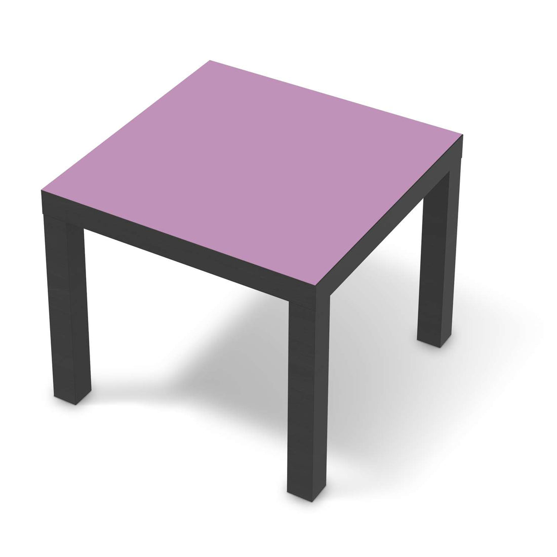 Möbelfolie Flieder Light - IKEA Lack Tisch 55x55 cm - schwarz