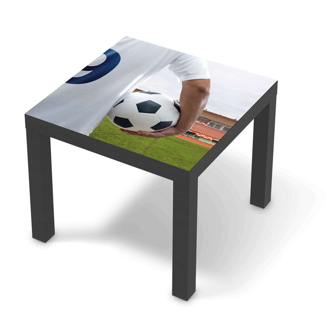 Möbelfolie Footballmania - IKEA Lack Tisch 55x55 cm - schwarz