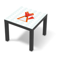 Möbelfolie Füchslein - IKEA Lack Tisch 55x55 cm - schwarz