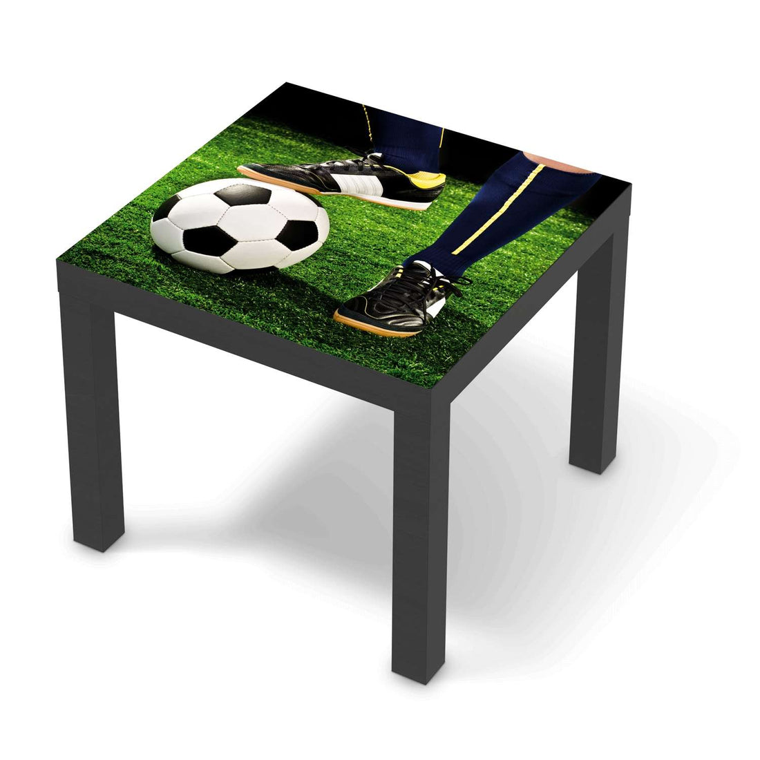 Möbelfolie Fussballstar - IKEA Lack Tisch 55x55 cm - schwarz