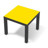 Möbelfolie Gelb Dark - IKEA Lack Tisch 55x55 cm - schwarz