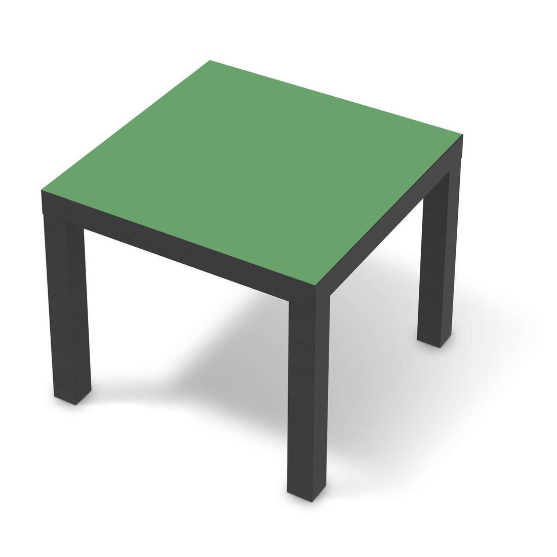 Möbelfolie Grün Light - IKEA Lack Tisch 55x55 cm - schwarz