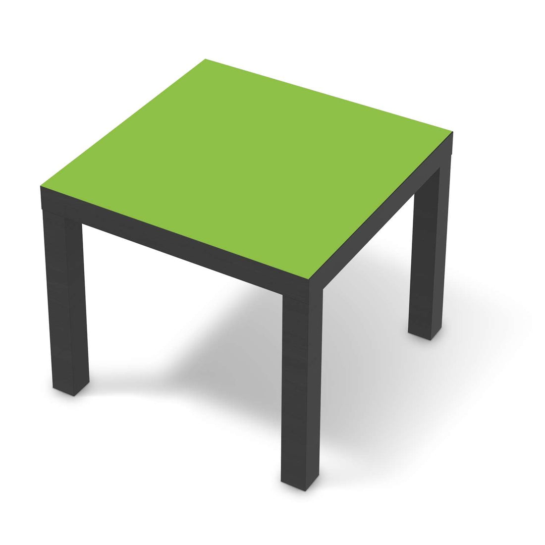 Möbelfolie Hellgrün Dark - IKEA Lack Tisch 55x55 cm - schwarz