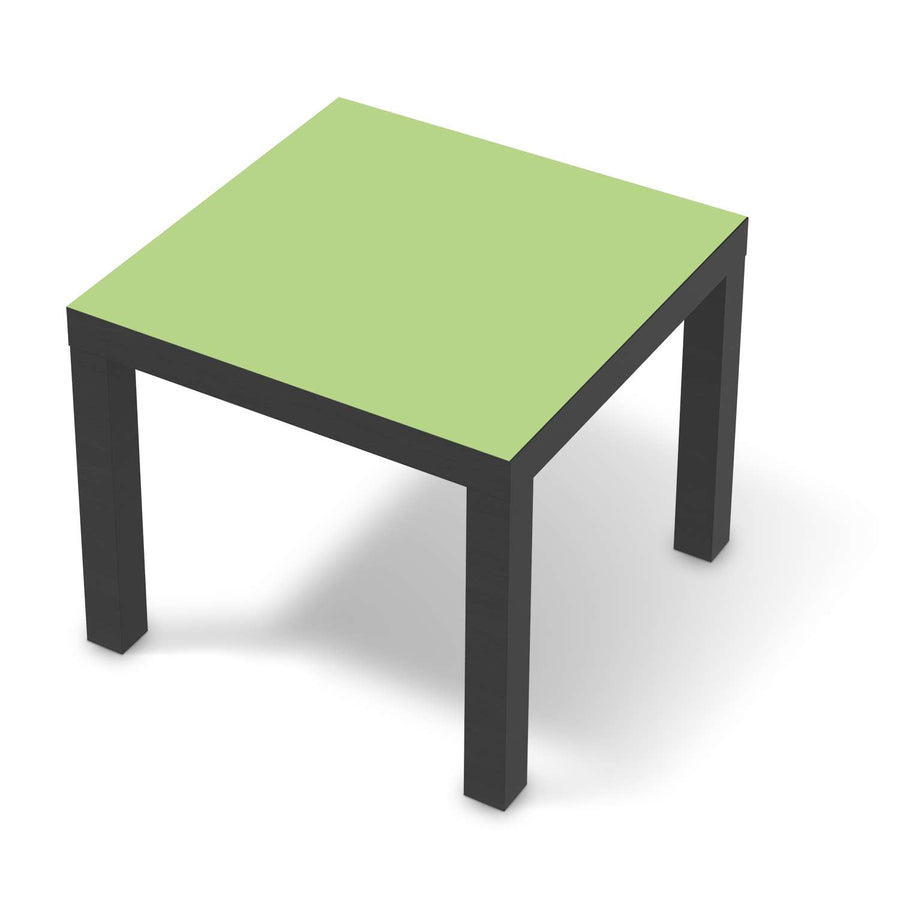 Möbelfolie Hellgrün Light - IKEA Lack Tisch 55x55 cm - schwarz